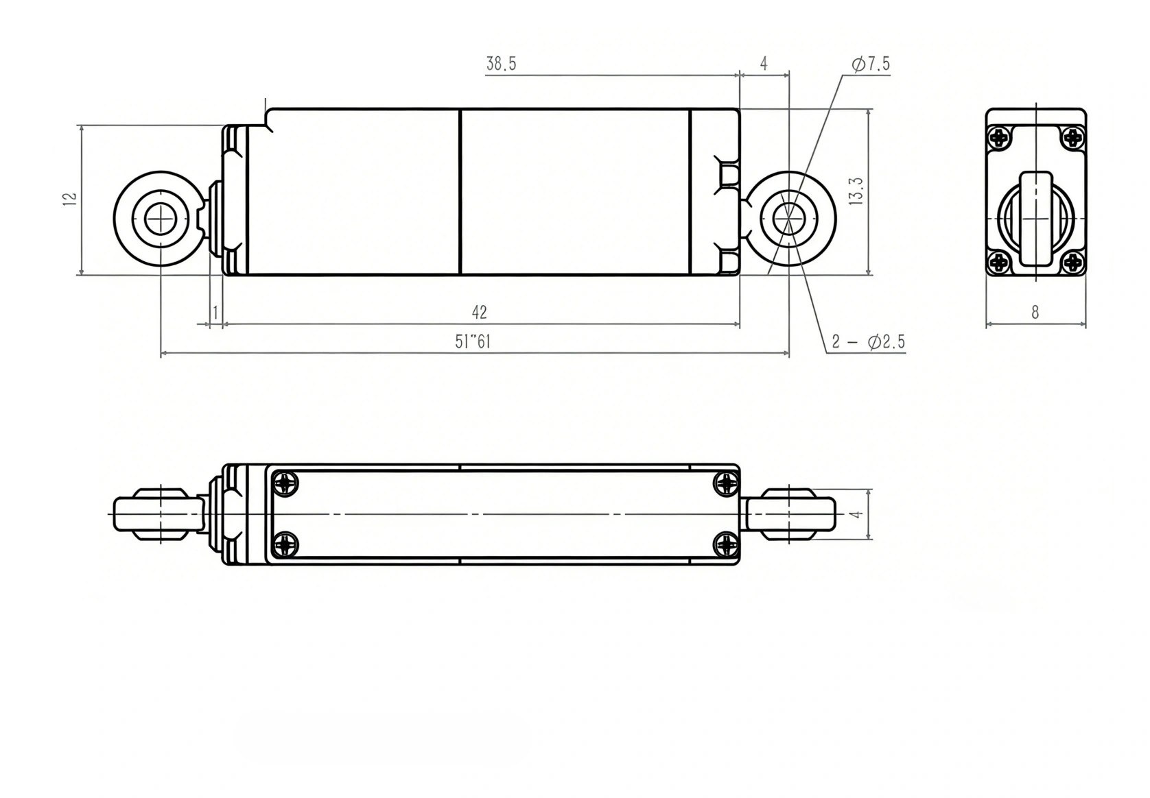 ZHR-MEC-DE-FB-10-020-12 dimension drawing